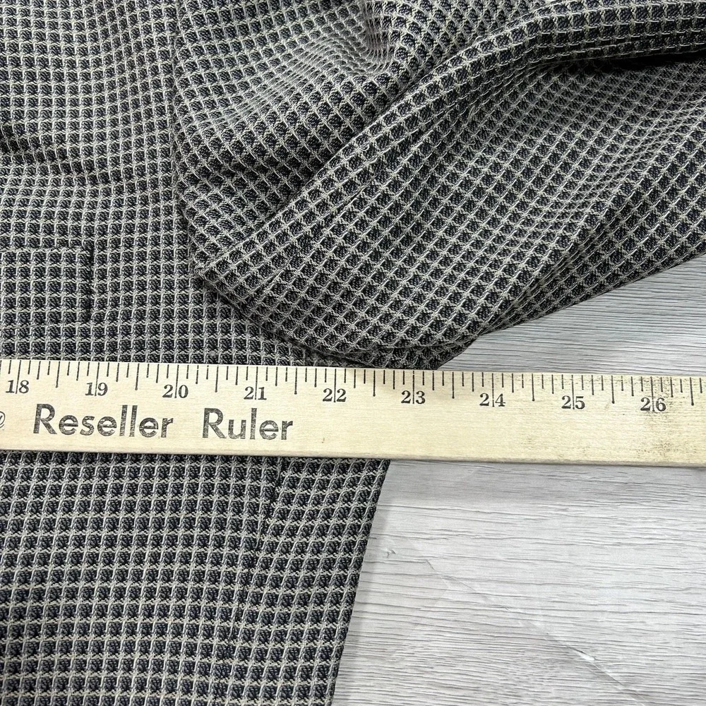 Givenchy Blazer Mens 42R Brown Black Checkered Plaid Sport Coat‎ Jacket